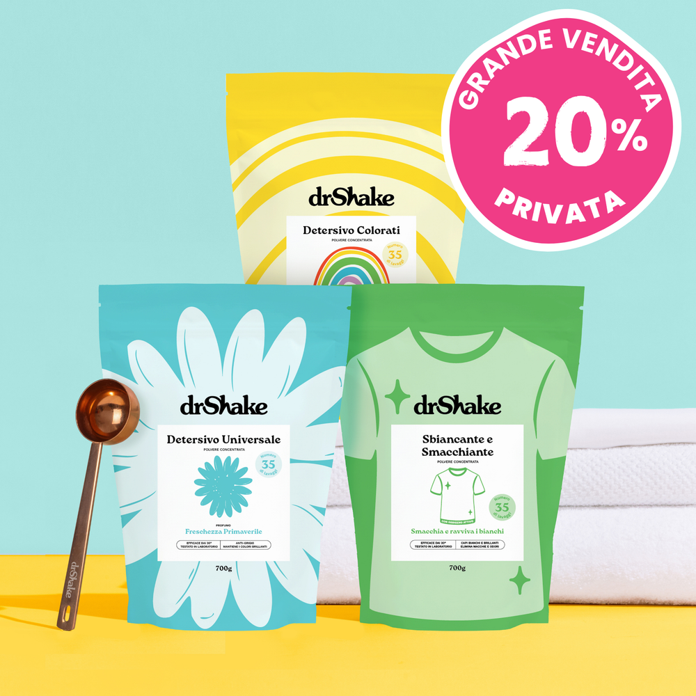 Kit Detersivo Universale + Sbiancante + Colorati