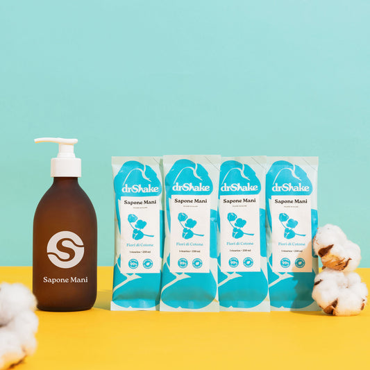 Kit Sapone Mani Fiori di Cotone