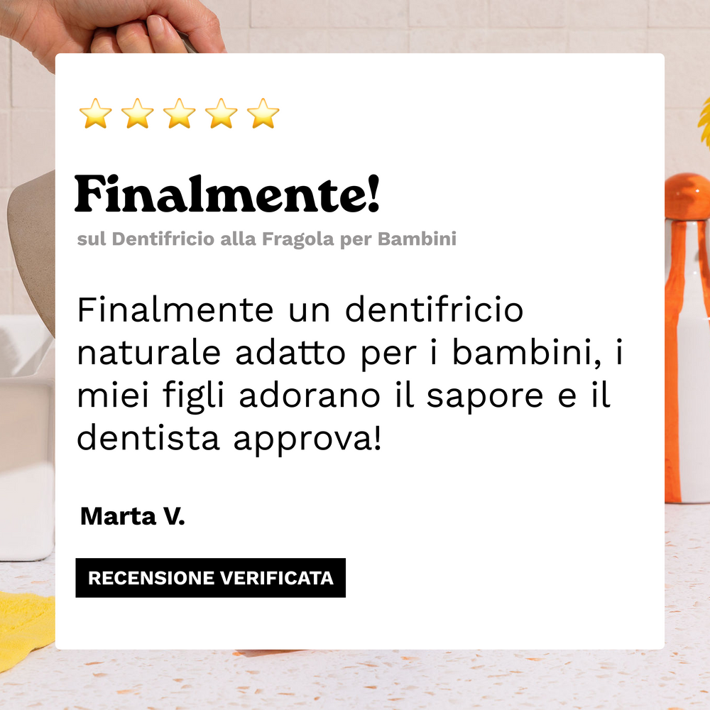 Ricariche Dentifricio Fragola per Bambini  (X4)