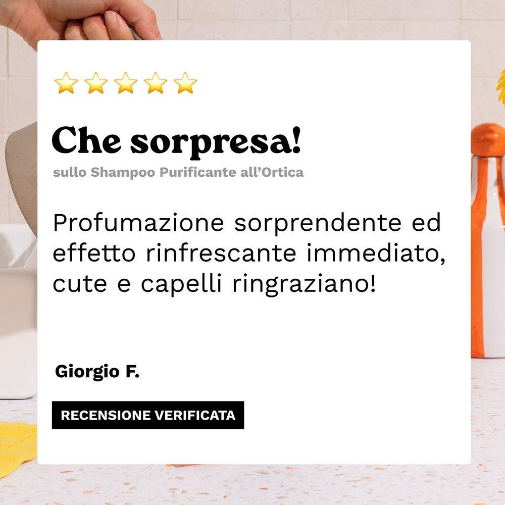 Kit Shampoo Purificante all’Ortica