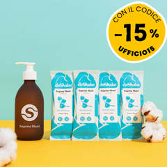Kit Sapone Mani Fiori di Cotone
