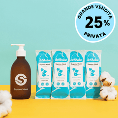Kit Sapone Mani Fiori di Cotone