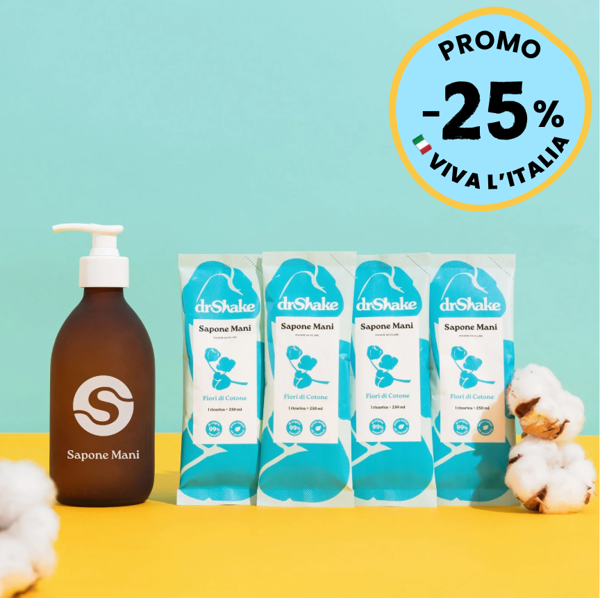 Kit Sapone Mani Fiori di Cotone