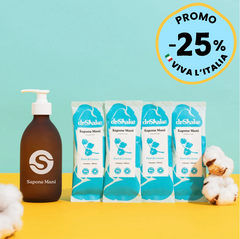Kit Sapone Mani Fiori di Cotone